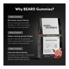 Man Matters Beard Growth Gummies, Promotes Beard Density