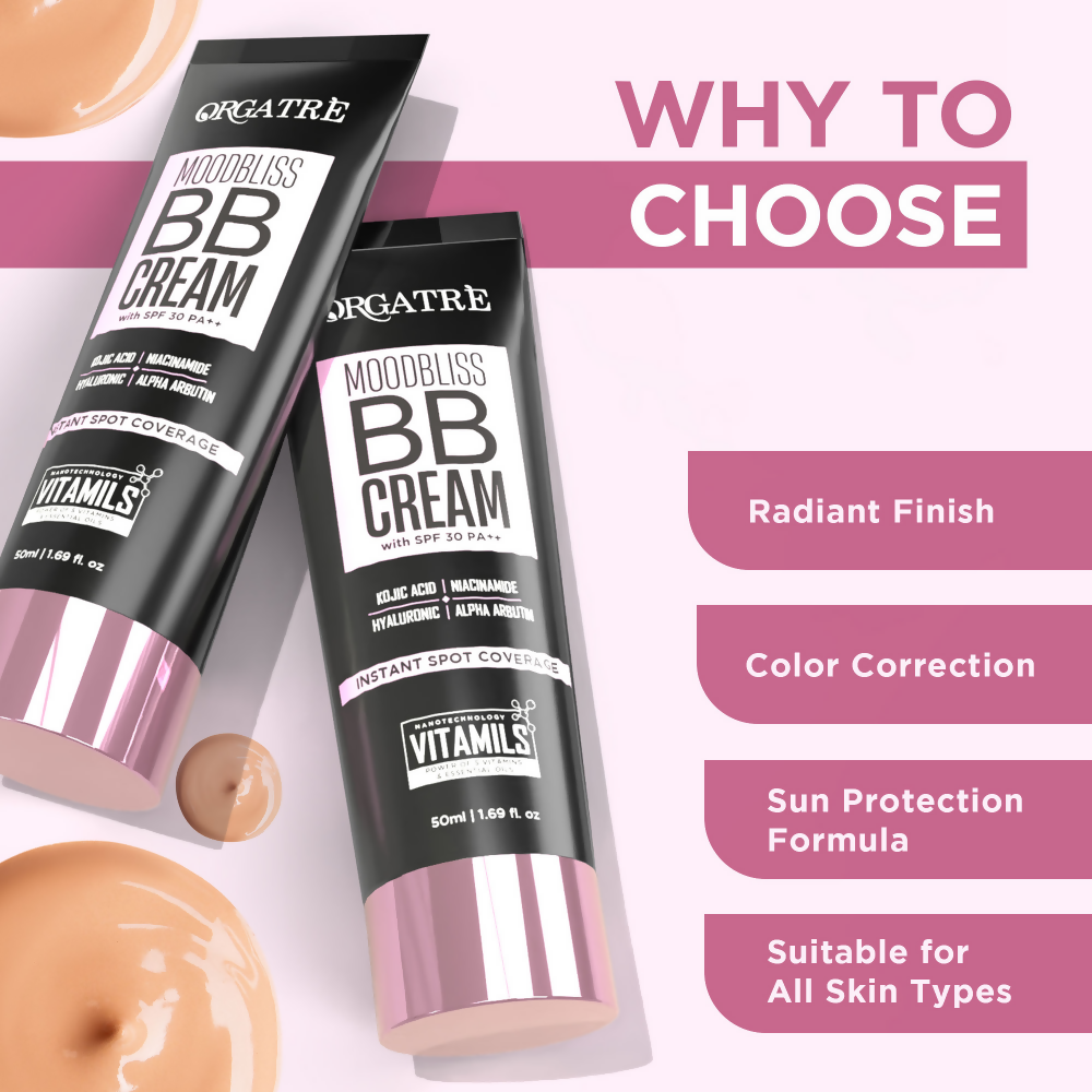 Orgatre Moodbliss BB Cream With SPF 30 PA++ - White Beam-125