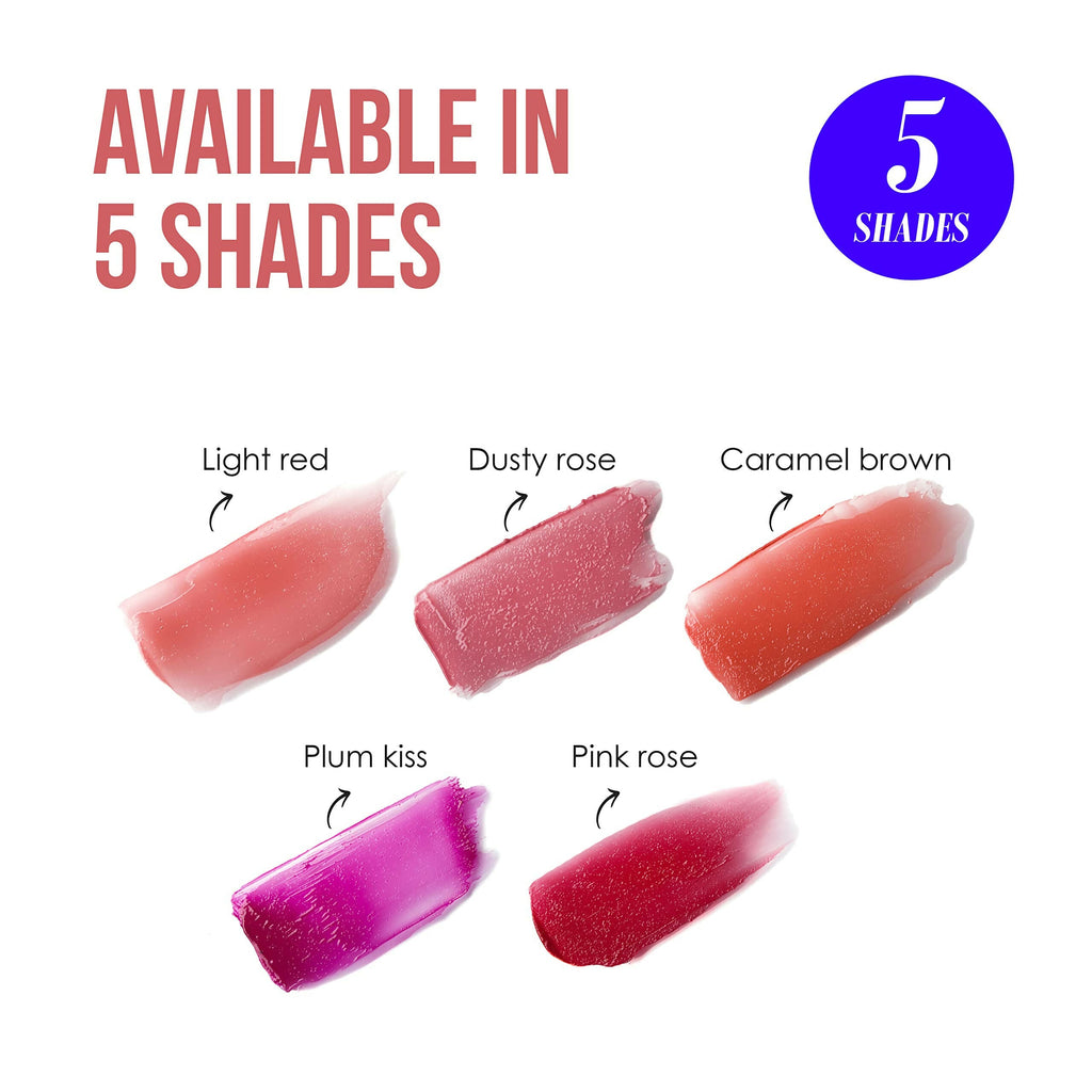 Blue Heaven Jelly & Butter Lip Balm - Dusty Rose, infused with Shea Butter & Vitamin E, Fades Pigmentation