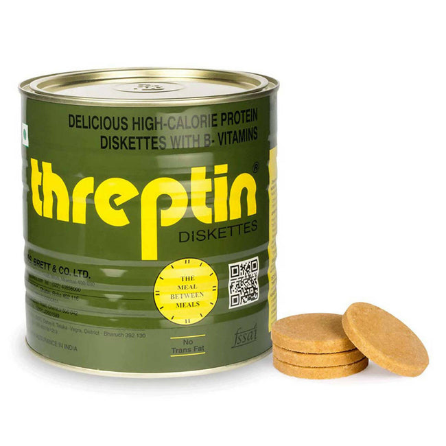 Threptin High-Calorie Protein Diskettes - Vanilla Flavor Hover Image