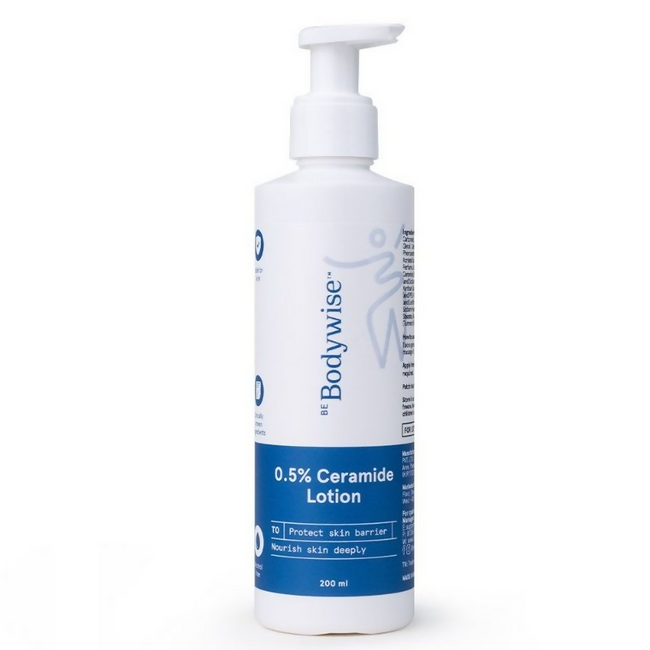 BeBodywise 0.5% Ceramide Body Lotion with Hyaluronic Acid - Prevents Dryness & Repairs Skin Barrier Hover Image
