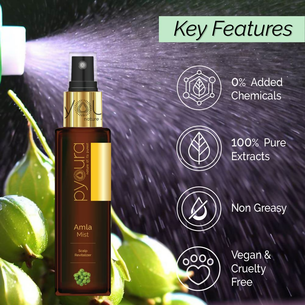 Pyoura Itchy Scalp Hair Growth Amla Hair Spray Serum Mist