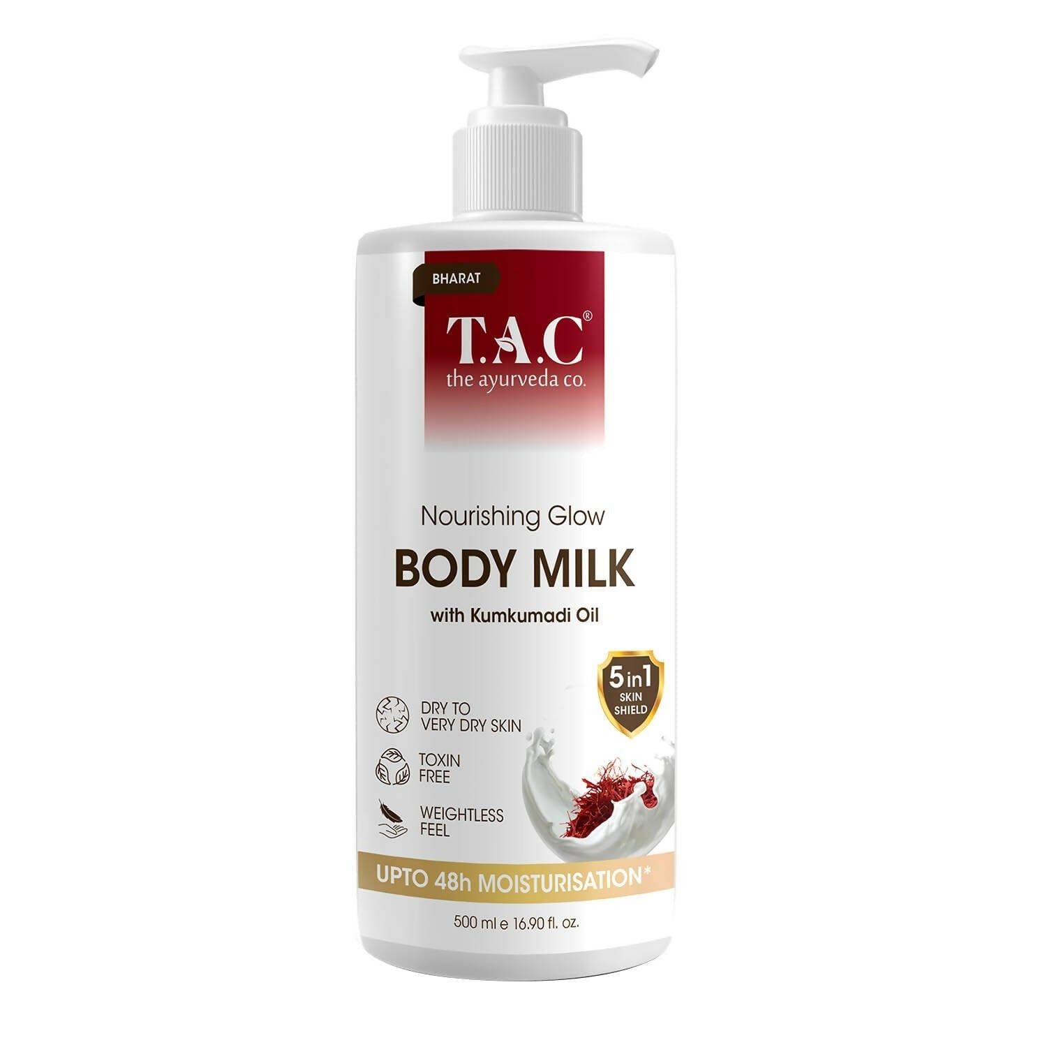 TAC - The Ayurveda Co. Nourishing Glow Body Milk with Kumkumadi Oil