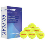 Strauss Cricket Tennis Balls - Yellow (Pack of 6)