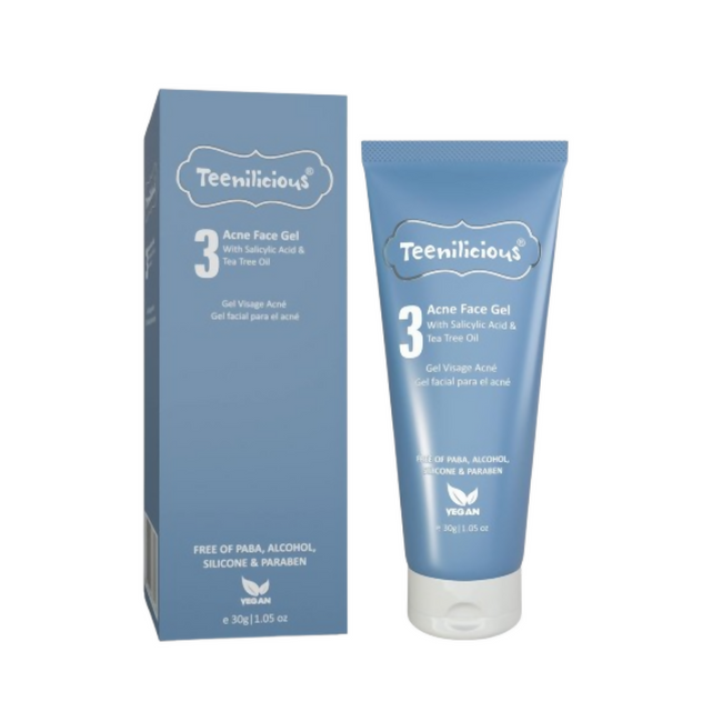 Teenilicious Acne Face Gel With 2% Salicylic Acid & Tea Tree Oil Hover Image