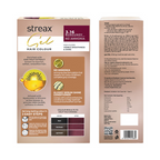 Streax Gel No Ammonia 100% Grey Coverage Hair Color - Burgundy