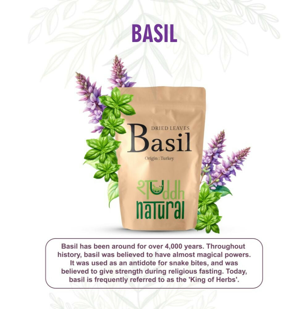Shuddh Natural Premium Freeze Dried Culinary Turkish Basil