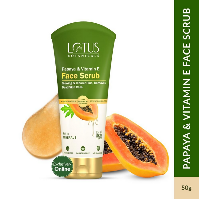 Lotus Botanicals Papaya & Vitamin E Face Scrub Main Image
