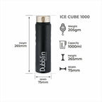 Dubblin Ice Cube Stainless Steel Fridge Water Bottle