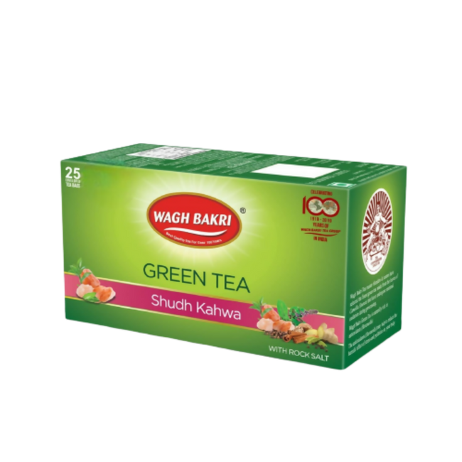 Wagh Bakri Shudh Kahwa Green Tea Bags Main Image