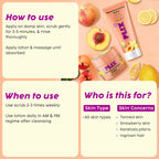 PLIX The Plant Fix Peaches & Lemon Detan Bump Eraser Scrub - Removes Tan & Restores Skin’s Moisture, Reduces Dark Spots