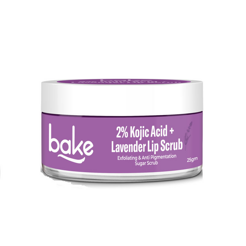 Bake 2% Kojic Acid Lavender Lip Scrub For Dark Lips & Pigmentation