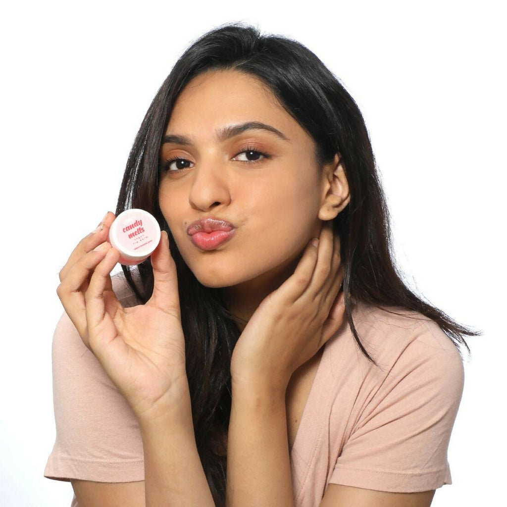 Plum Candy Melts Vegan Lip Balm Red Velvet Love For Dry & Chapped Lips, Natural SPF with Vitamin A