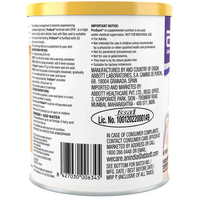 Prosure Orange Flavoured Powder Main Image