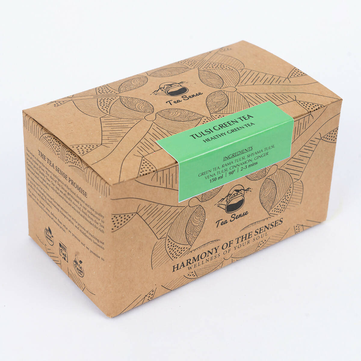 Tea Sense Tulsi Green Tea Bags Box