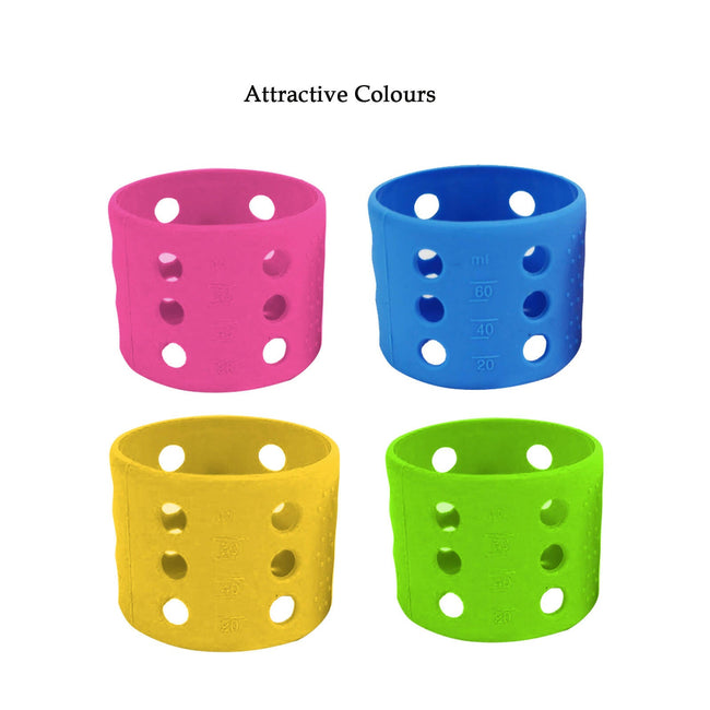 Safe-O-Kid Silicone Baby Feeding Bottle Cover Cum Sleeve for Insulated Protection 60mL- Yellow Main Image