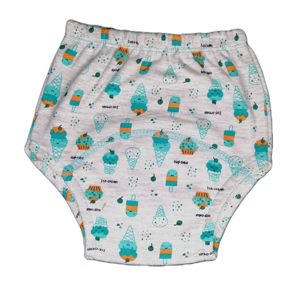 Kindermum Cotton Padded Pull Up Training Pants/Padded Underwear For Kids Sweet Treat & Transport-Set of 2 pcs