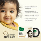 Mother Sparsh Natural Baby Kajal with Zero Lead Content, Irritation Free & Safe for Newborn Babies