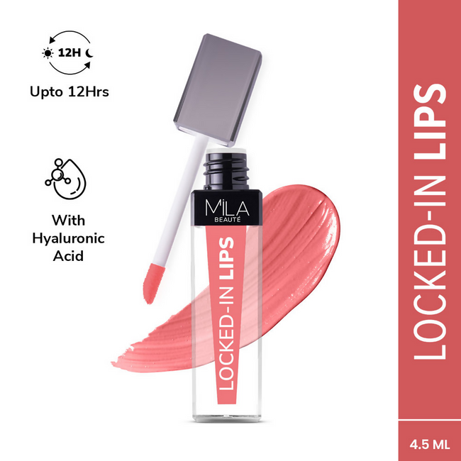 Mila Beaute 12 Hr Non-Transfer Locked-In Liquid Lipstick - Sweet Candy Main Image