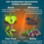 Muuchstac Herbal Shampoo With Anti-Dandruff & Anti-Hairfall Solution