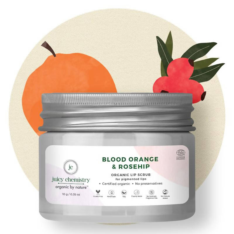 Juicy Chemistry Blood Orange & Rosehip Lip Scrub