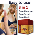Urbaano Herbal Ayurveda Concepts Face Brightening Cleanser, Scrub, Mask 3-in-1 Instant Glow