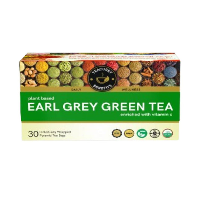 Teacurry Earl Grey Green Tea Bags Hover Image