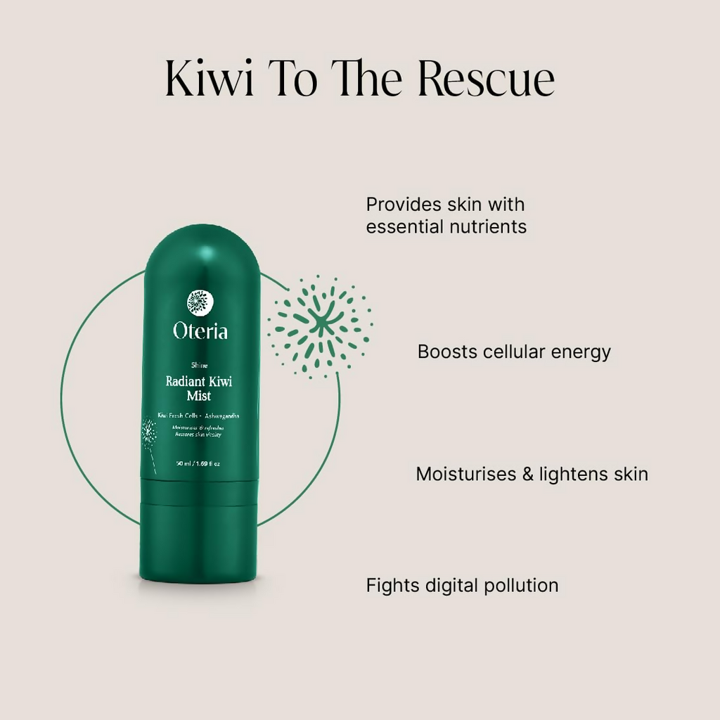 Oteria Radiant Kiwi Mist Spray Toner For Provides Skin With Essential Nutrients