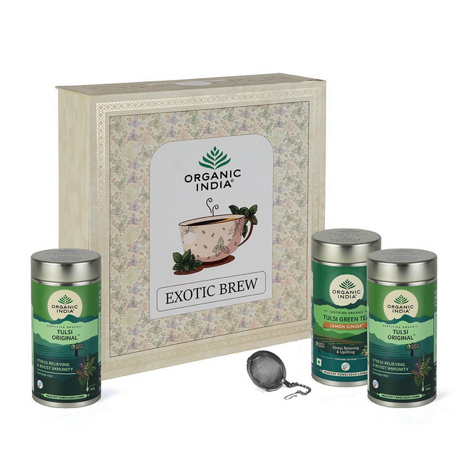 Organic India Exotic Brew Gift Box Hover Image
