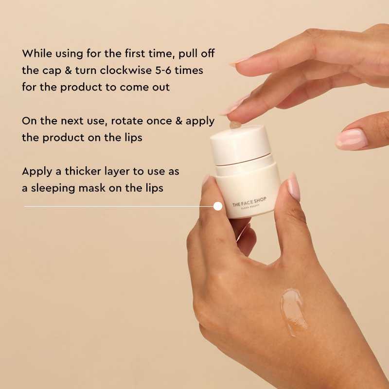 The Face Shop The Therapy Lipcerin, 12HR Moisture Lip Mask, Balm & Scrub