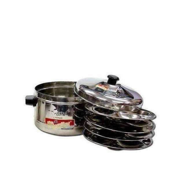 S.K Stainless Steel Idli Stand (4 Plates) Stainless Steel Idli Maker-Idli Cookware Hover Image