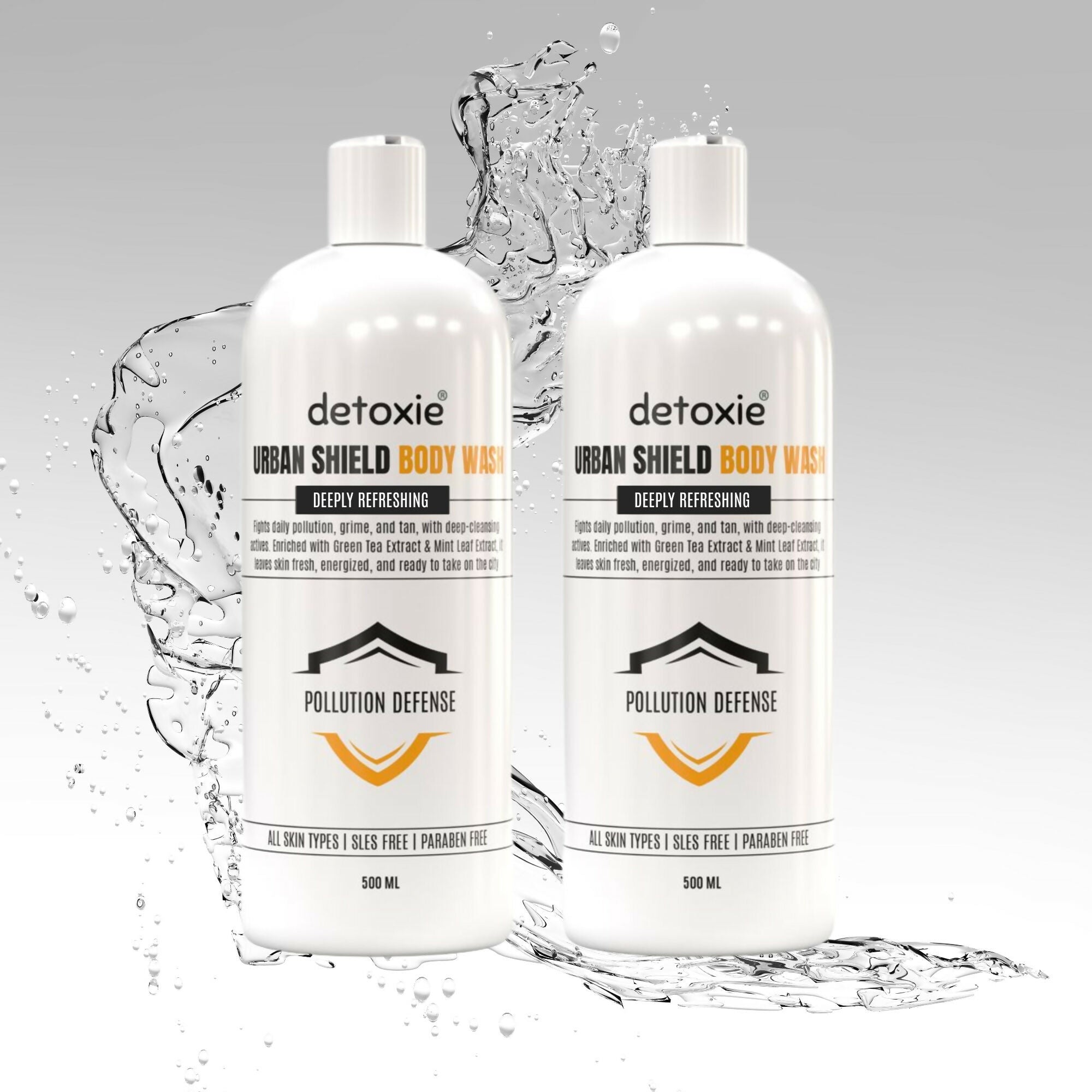 Detoxie Body Wash with Loofah - Urban Shield