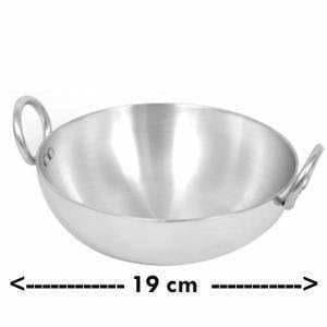 Stainless Aluminium Kadhai - 19 cm width
