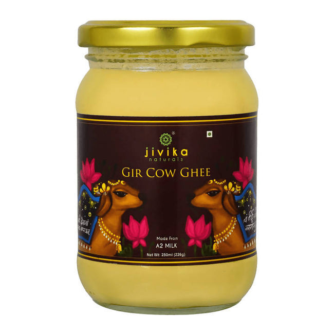 Jivika Naturals Gir Cow Ghee | Made From Grass Fed Cow's Milk | Nutritious Organic Desi Ghee Hover Image
