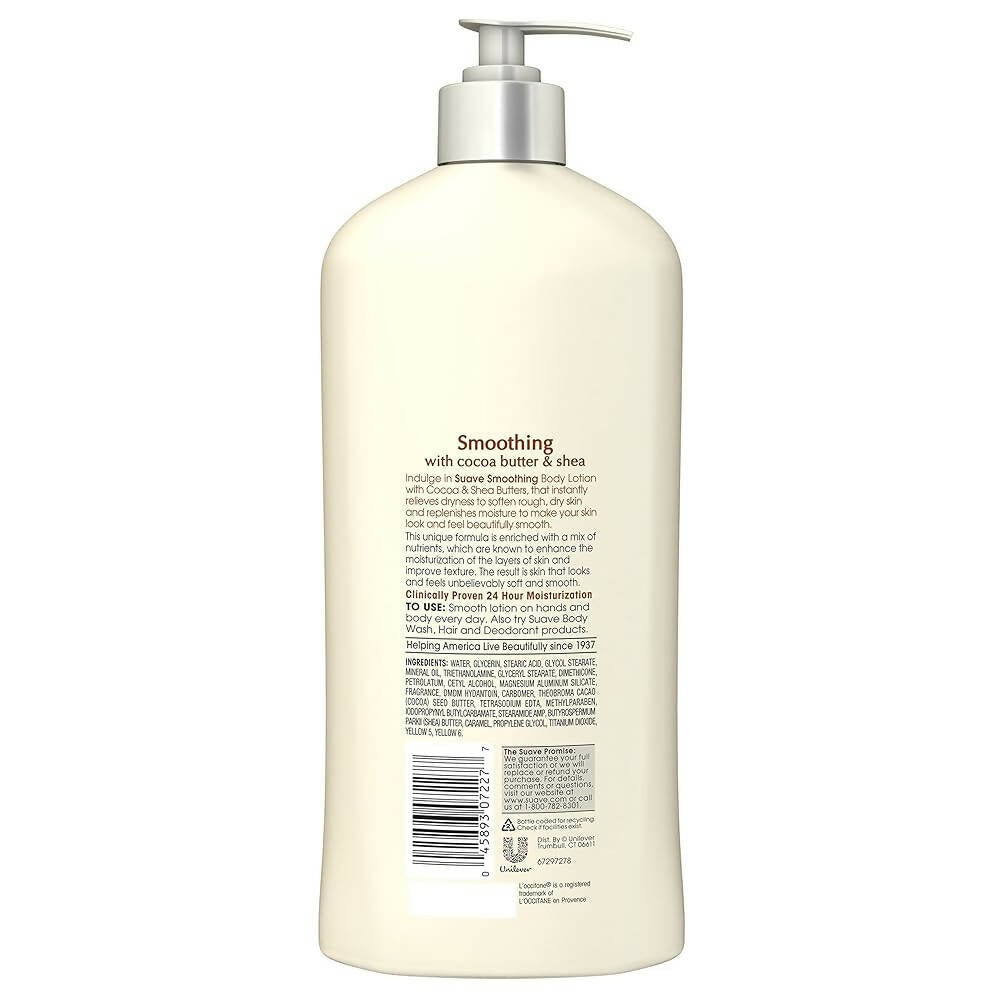 Suave Smoothing Body Lotion with Cocoa & Shea Butter