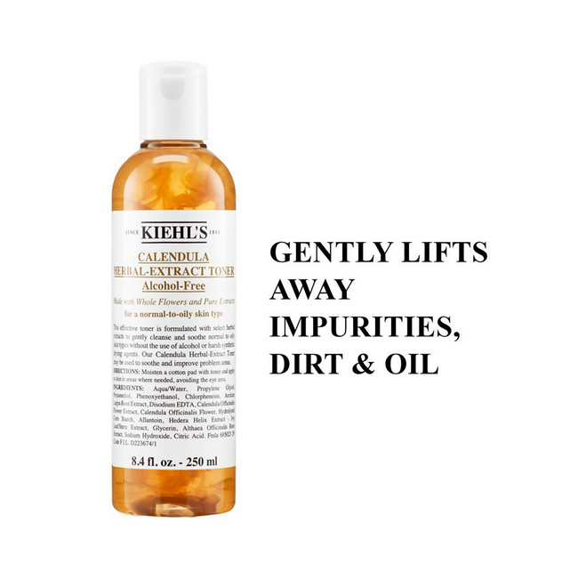 Kiehl's Calendula Herbal Extract Alcohol-Free Toner For Normal To Oily Skin Main Image