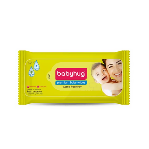 Babyhug Water Baby Wet Wipes with Classic Fragrance Hover Image