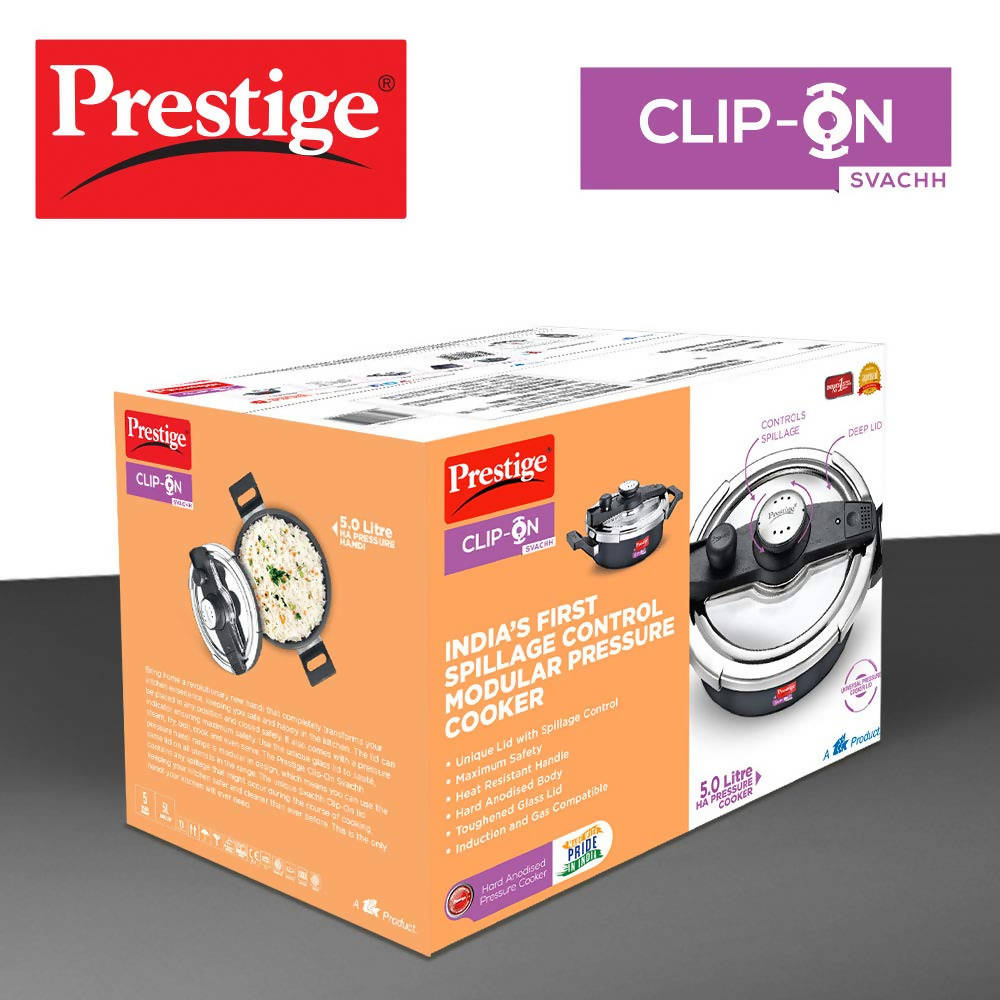 Prestige Clip On Hard Anodised Pressure Cooker