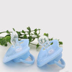 Safe-O-Kid Cartoon Design Silicone Pacifier/Soother With Holder Chain And Clip - Assorted