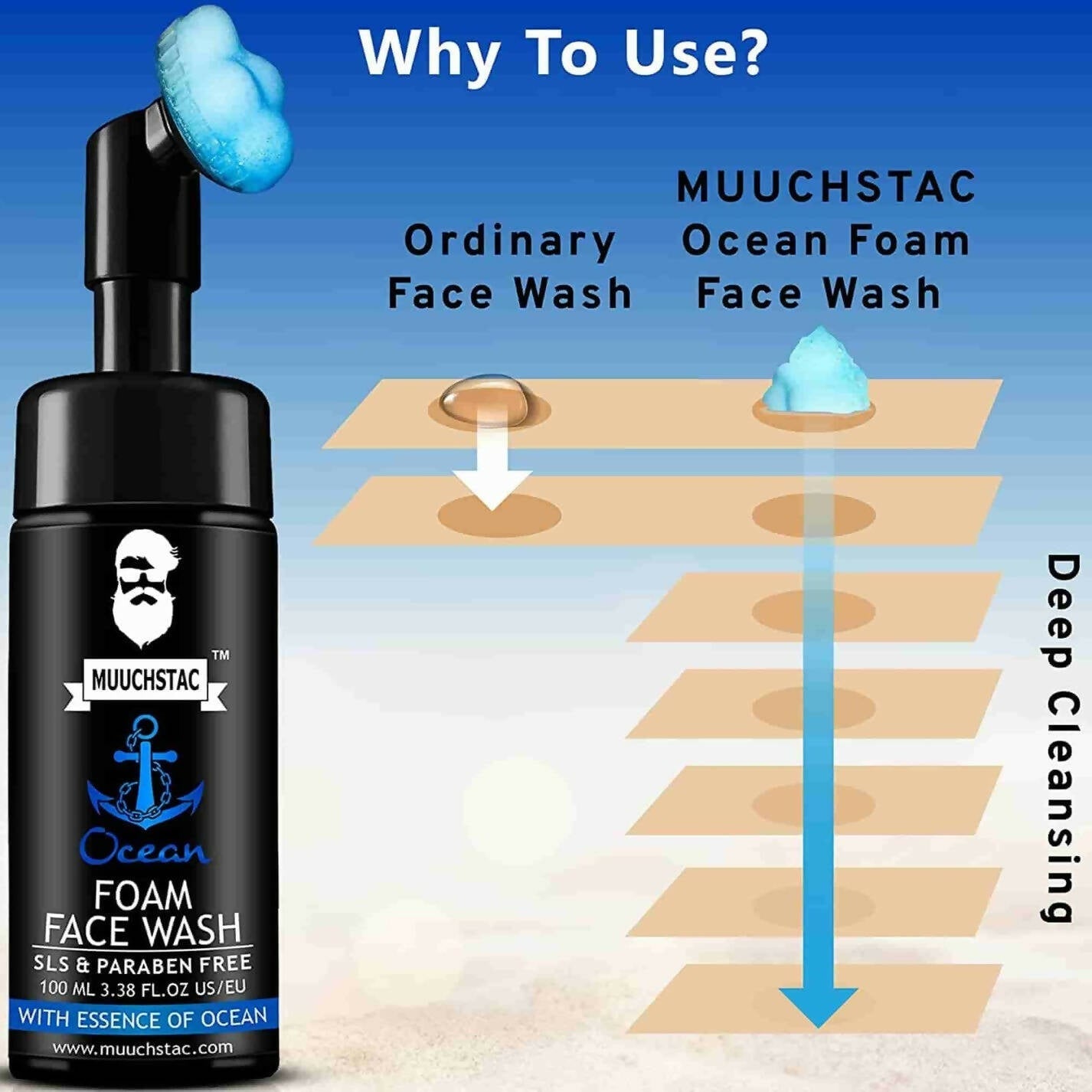 Muuchstac Ocean Foam Face Wash