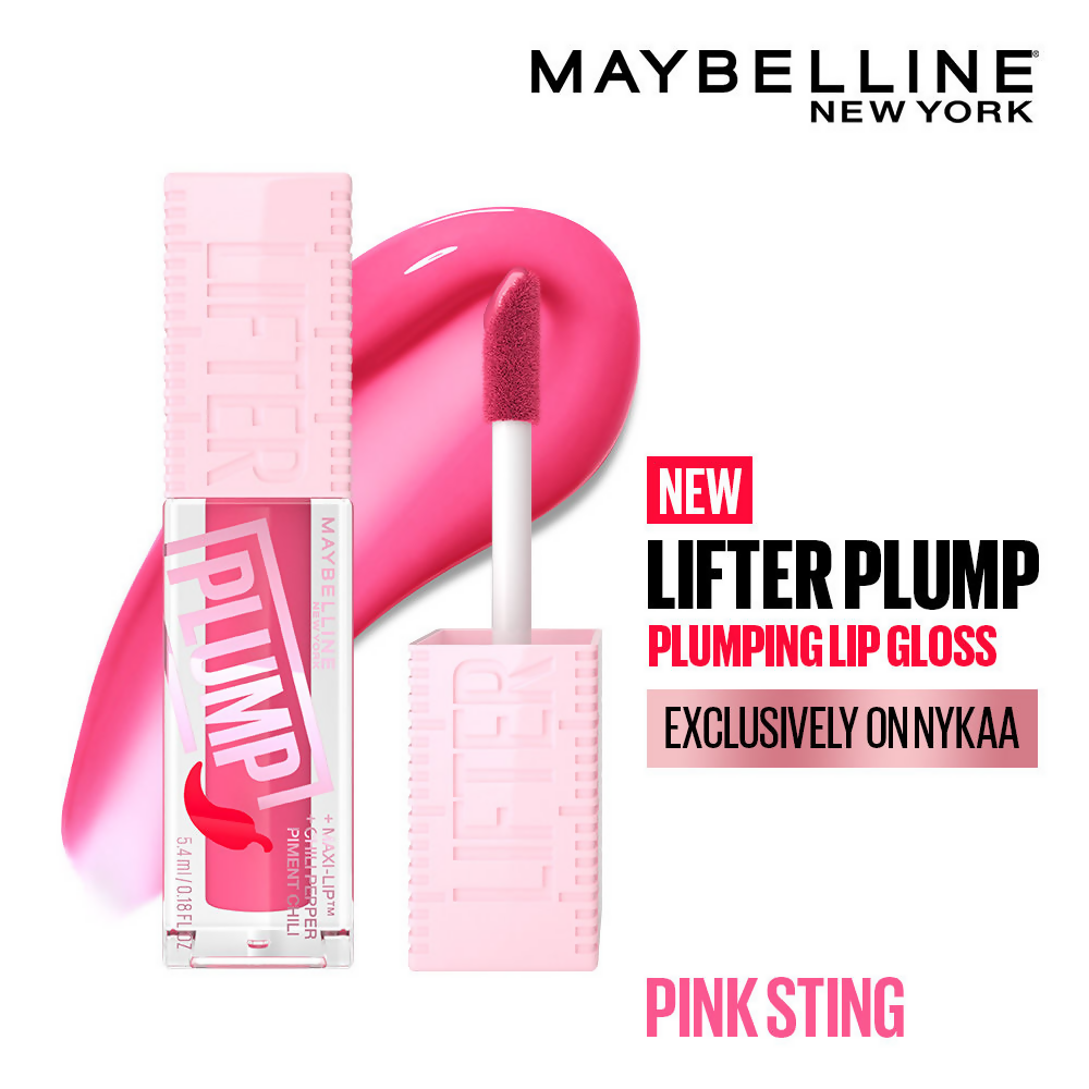 Maybelline New York Lifter Plump - Plumping Lip Gloss - Pink Sting