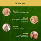WOW Skin Science Neem & Hyaluronic Acid Pimple Care Face Scrub For Anti-Bacterial, Unclogs Pores