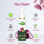 VI-JOHN Prakritik Red Onion & Castor Oil Hair serum, Reduces Hair Loss, 100% Natural Bio Actives Hair Oil