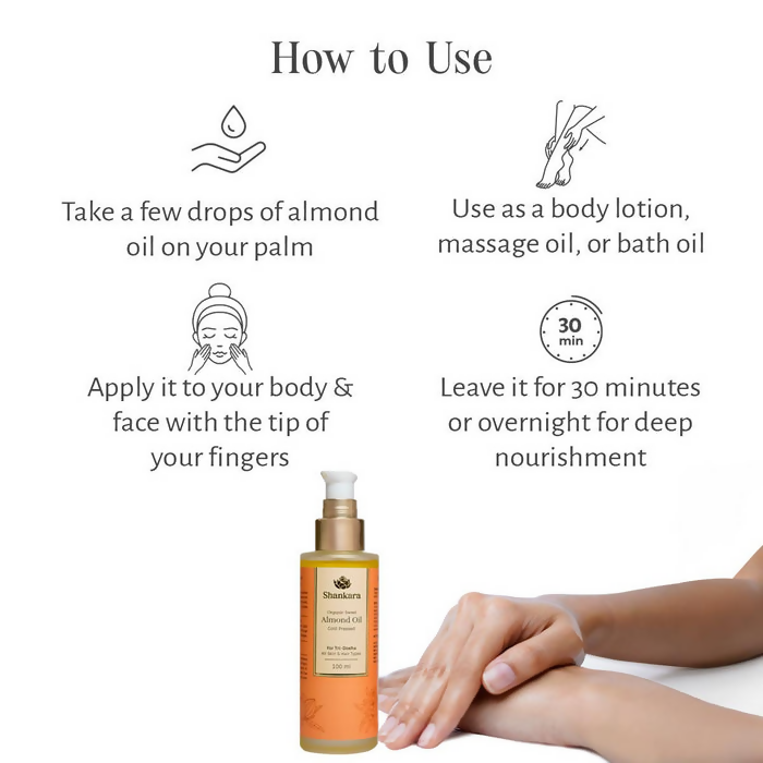 Shankara by Sri Sri Tattva Organic Sweet Almond Oil