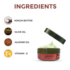 Jovees Kokum Body Butter for Dry & Rough Skin Deep Nourishment, Non-Sticky