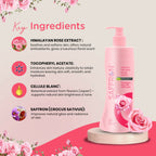 VI-JOHN Saffron Natural Fairness Body Lotion Himalayan Rose with Lactic Acid Deep Nourishment for Soft & Radiant Skin For All Skin Types