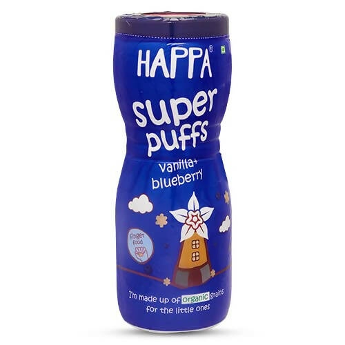 Happa Multigrain Vanilla & Blueberry Melts Super Puffs (8 Months+)
