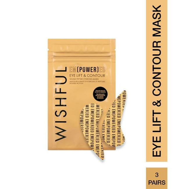 Wishful By Huda Beauty Empowered Eye Lift & Contour Double Peptide Hydrogel Masks - Korean Skincare Main Image
