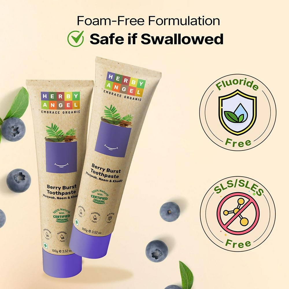 Herby Angel Baby Toothpaste Berry Burst - Herbal Kids