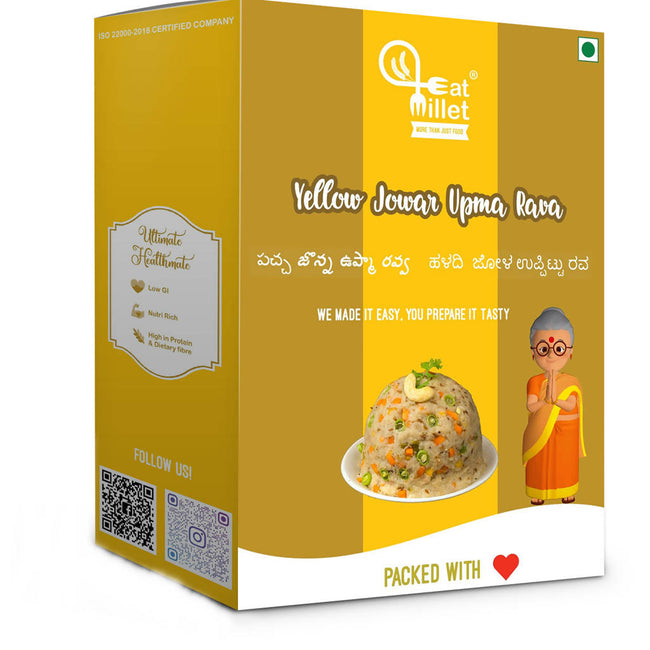 Eat Millet Yellow Jowar Upma Rava Hover Image